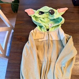 Star Wars Green and Black Hoodie Yoda